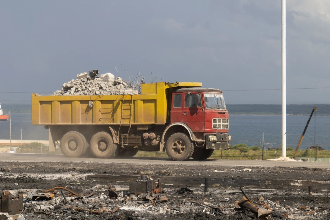 Concrete waste collection from site across Dubai