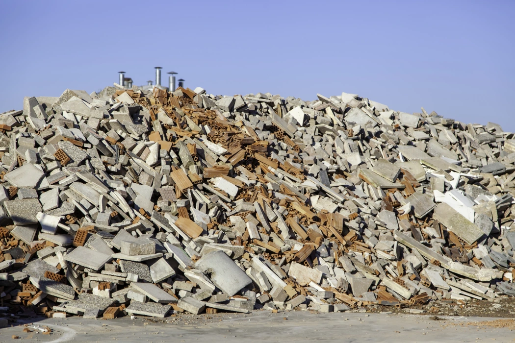 Accepted concrete and demolition waste for recycling in Dubai