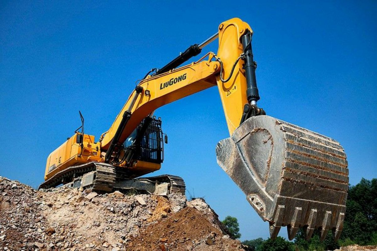 excavator digging