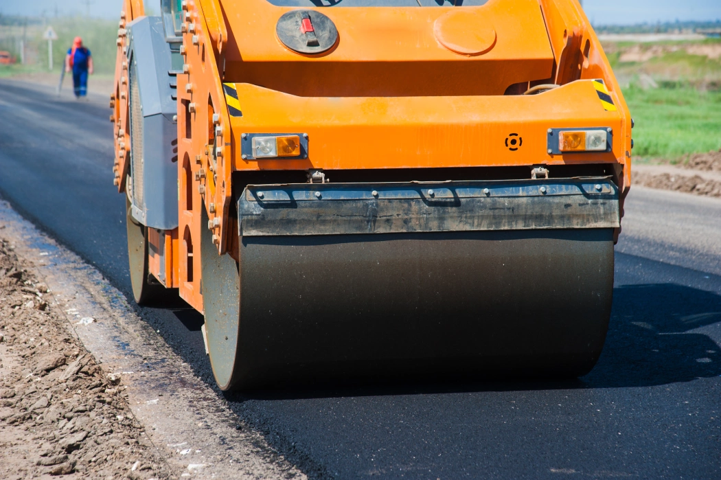 Quarry aggregate used for road base construction in Dubai